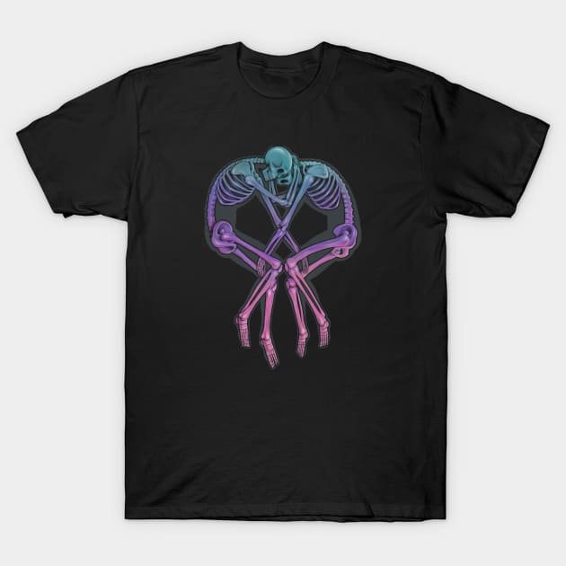 Skeleton Love T-Shirt by jeffective